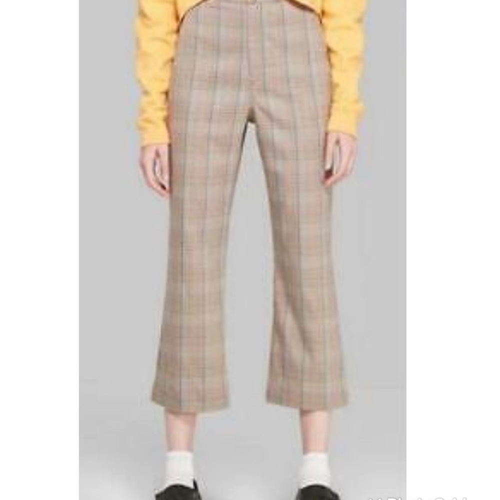 3for$15Wild Fable sizeXLplaid|cropped flare pants